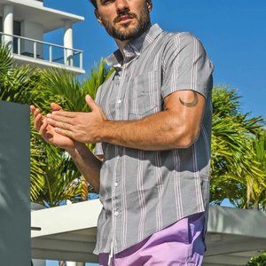 Bermies Men's Button Down Casual Shirt NWT L